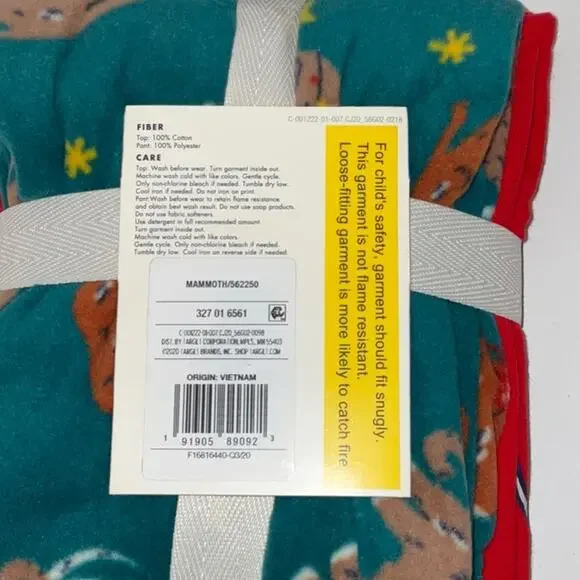 Cat & Jack Woolly Mammoth pajama set Size 3T - Picture 4 of 5